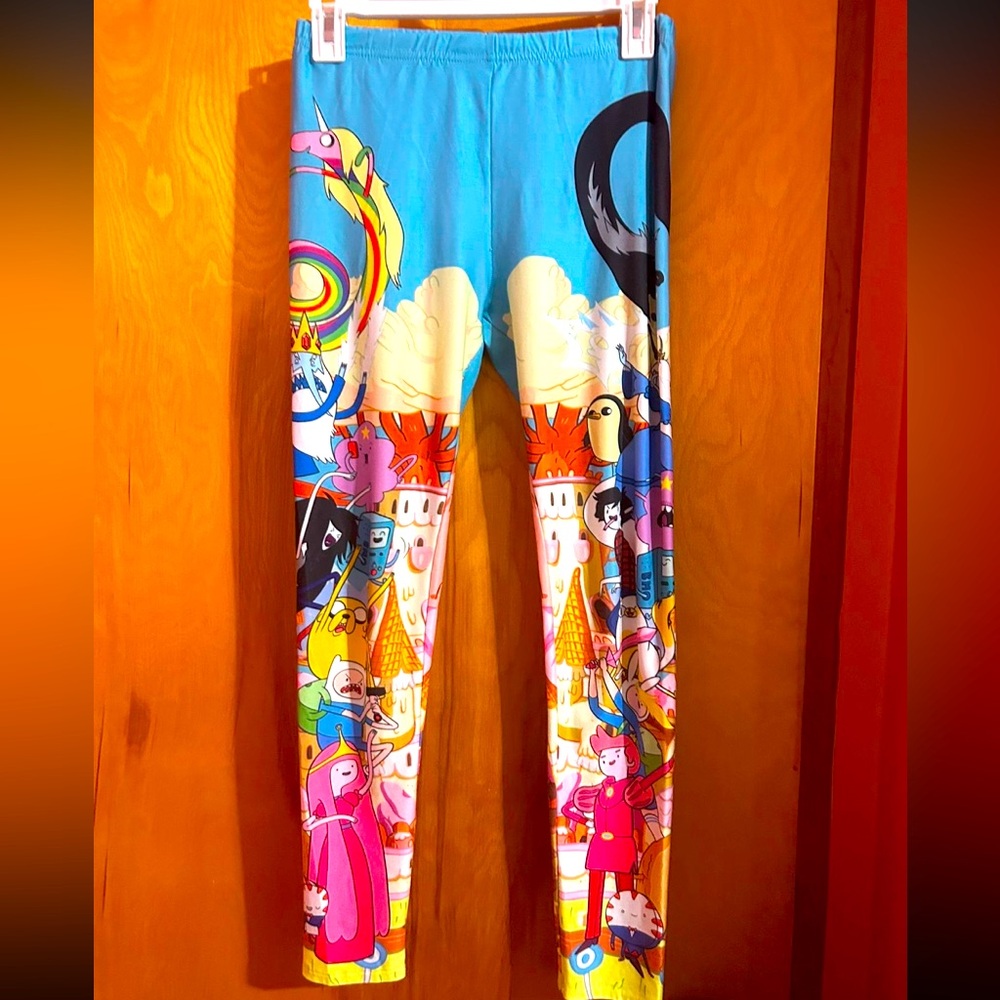 Adventure Time Polyester Pant With Design Size Medium